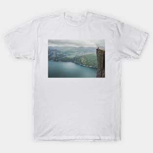 At the edge of a cliff T-Shirt